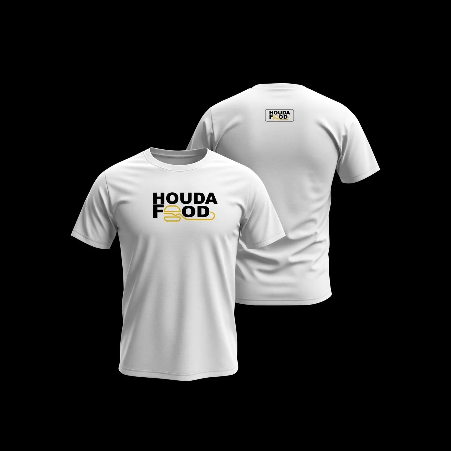 Le logo floqué sur un t-shirt du personnel